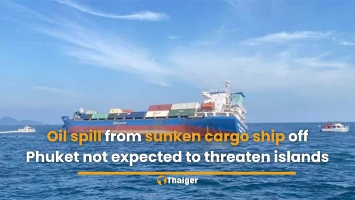 Authorities Assess Oil Spill Impact from Sunken Cargo Ship Near Phuket
