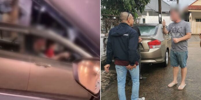 Father Charged After Son Drives Car on Phuket Road from His Lap