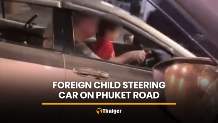 Child Seen Steering Car on Busy Phuket Road Sparks Outrage