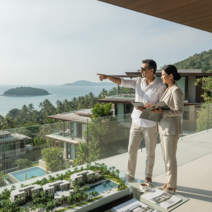 Banyan Group Targets Indian Investors for Luxury Homes in Phuket — AI-generated illustration