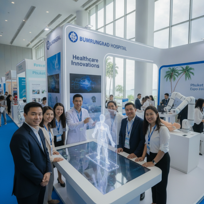 Bumrungrad Hospital Showcases Healthcare Innovations at Phuket Health Expo 2026 — AI-generated illustration