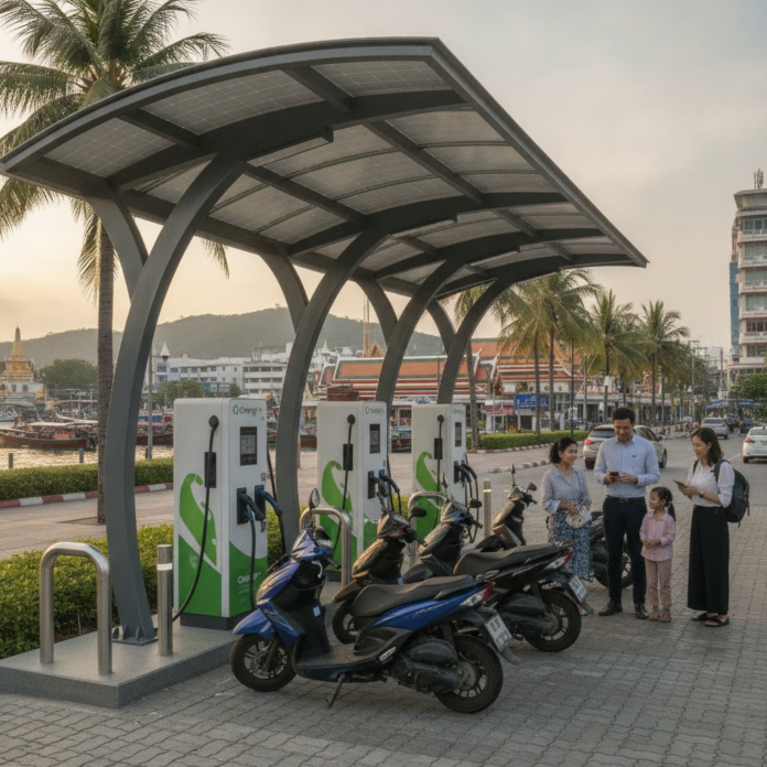 Charge+ Aims to Enhance EV Charging Across Southeast Asia — AI-generated illustration