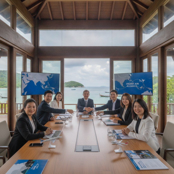 Phuket Partners with East Asian Airlines to Boost Low-Season Travel — AI-generated illustration