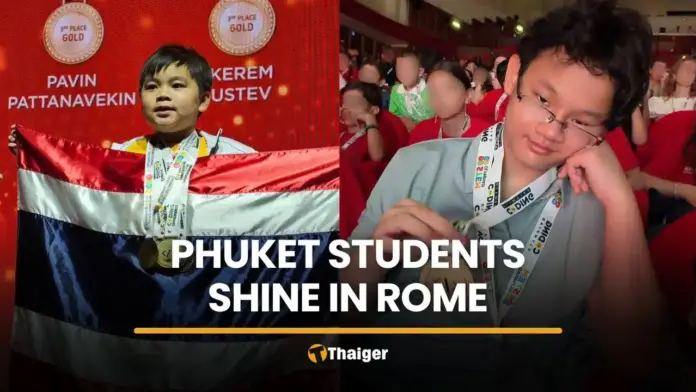Phuket Students Excel at International Coding Competition in Rome