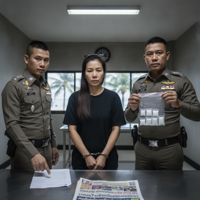 Russian Woman Arrested in Dubai Faces Death Penalty for Drug Offenses Linked to Rapper — AI-generated illustration