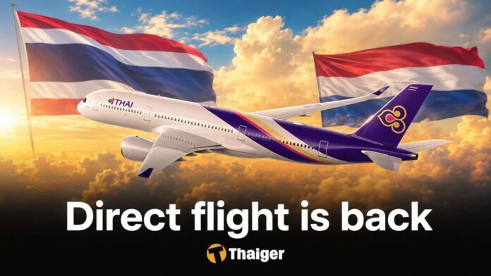 Thai Airways to Resume Nonstop Flights from Bangkok to Amsterdam After 28 Years