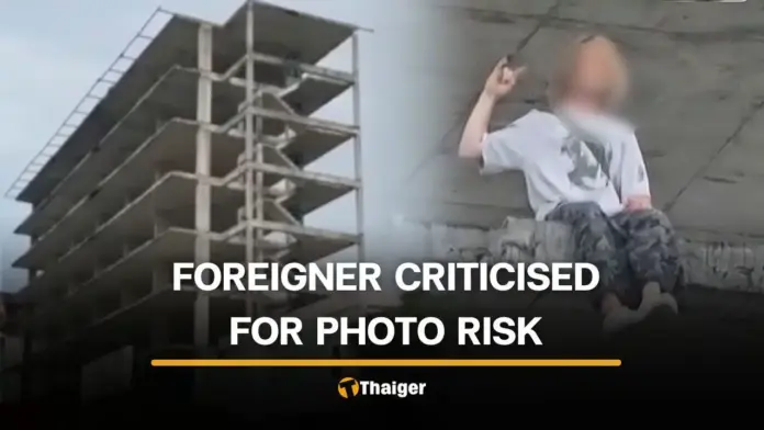 Tourist Faces Backlash for Dangerous Stunt at Phuket's Abandoned Building
