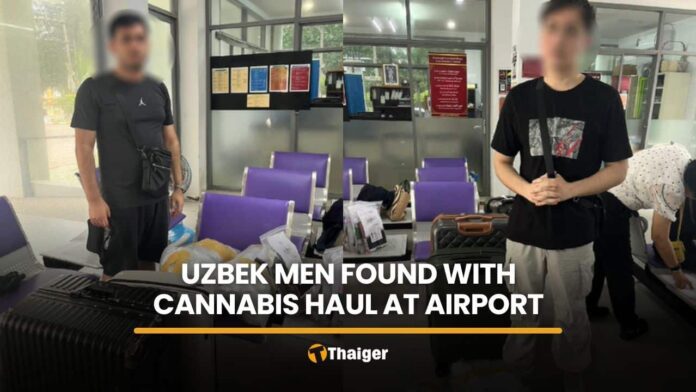 Two Uzbek Nationals Detained at Phuket Airport for Cannabis Smuggling