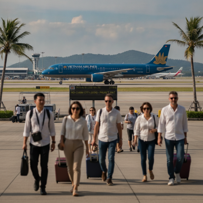 Vietnam Airlines Boosts Flights to Thailand, Launches Ho Chi Minh City-Phuket Route — AI-generated illustration