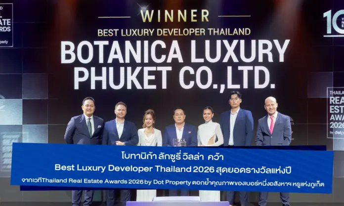 Botanica Luxury Villas Named Best Luxury Developer in Thailand for 2026