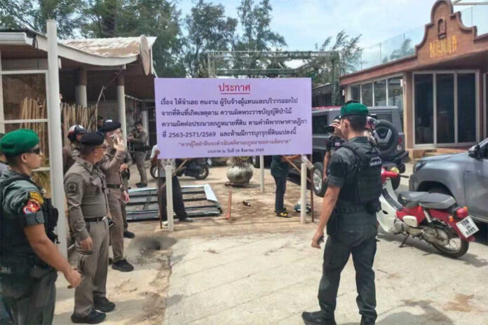 Enforcement Action Taken at Bang Tao Beach Following Land Dispute