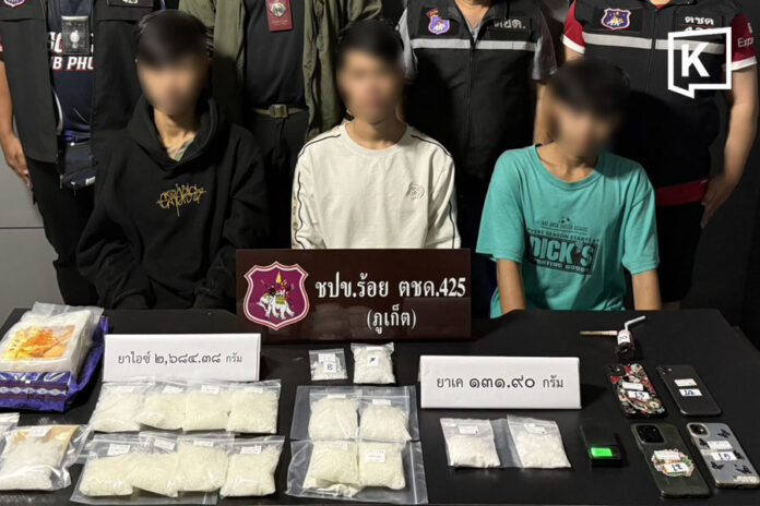 Four Arrested in Phuket Drug Bust Seizing Nearly 6kg of Meth