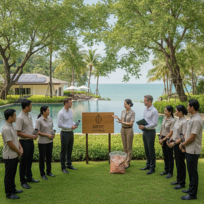 InterContinental Phuket Resort Achieves GSTC Certification for Sustainability — AI-generated illustration