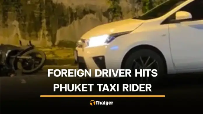 Phuket Taxi Rider Injured in Collision with Foreign Driver