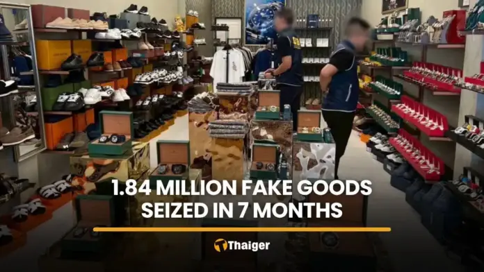 Thailand's crackdown results in seizure of 1.84 million counterfeit items valued at over 809 million baht