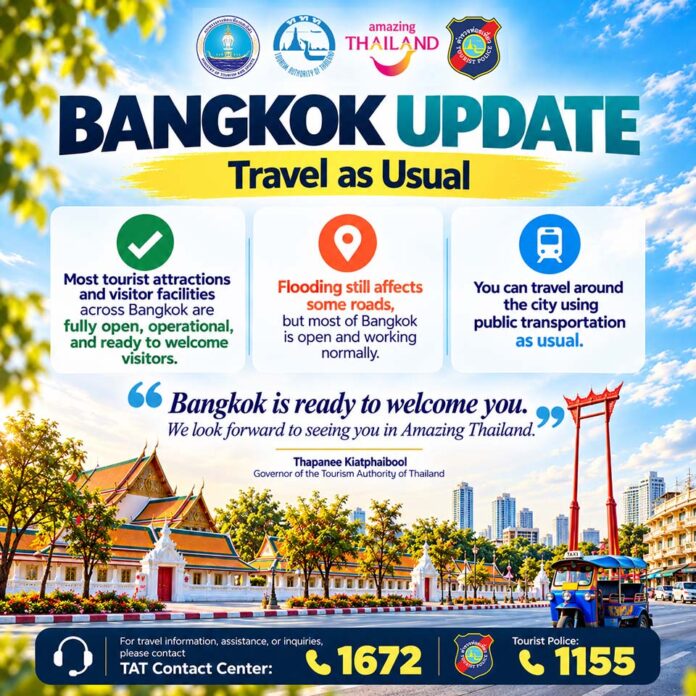 Bangkok Attractions Open as Travel Conditions Improve