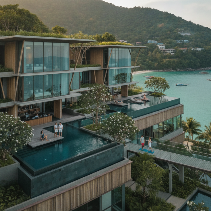 Modern Resort Architecture Transforming Phuket's Luxury Hospitality — AI-generated illustration