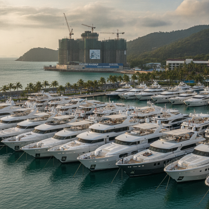 New Marina for Superyachts Planned in Langkawi by Genting and SUTL — AI-generated illustration