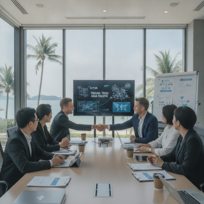 PATA and ATTIA Establish Partnership to Boost Travel Technology in Asia Pacific — AI-generated illustration
