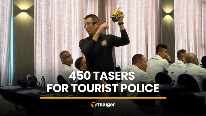 Thai Tourist Police Enhance Security with Tasers, Drones, and AI Technology