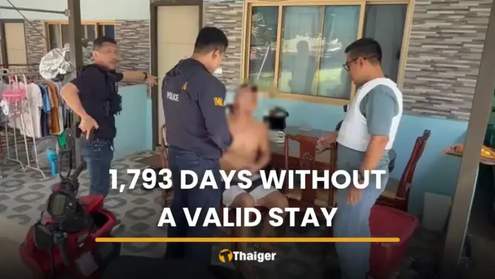 Chinese National Arrested in Phuket for Nearly Five-Year Visa Overstay