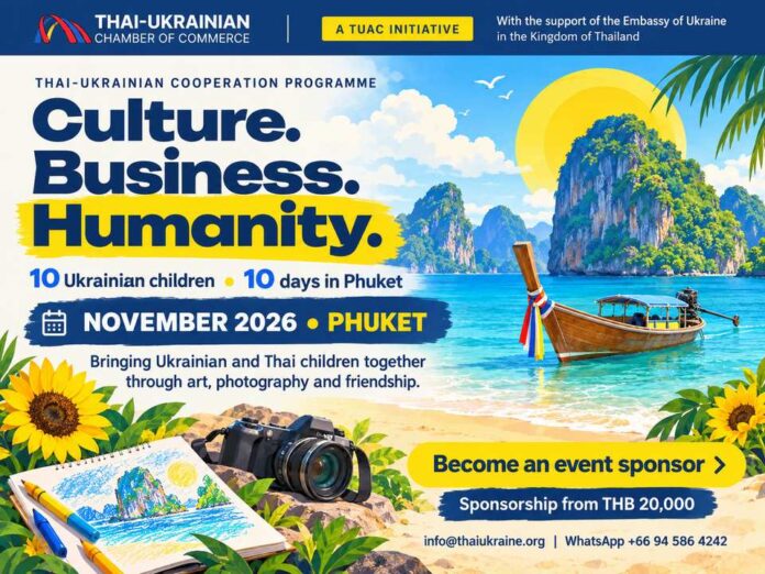 Cultural Exchange Program for Ukrainian Children in Phuket This November