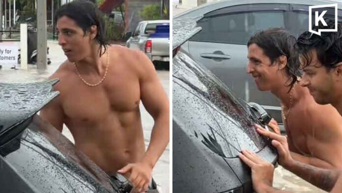 Foreigners praised for assisting stranded driver in Phuket flood