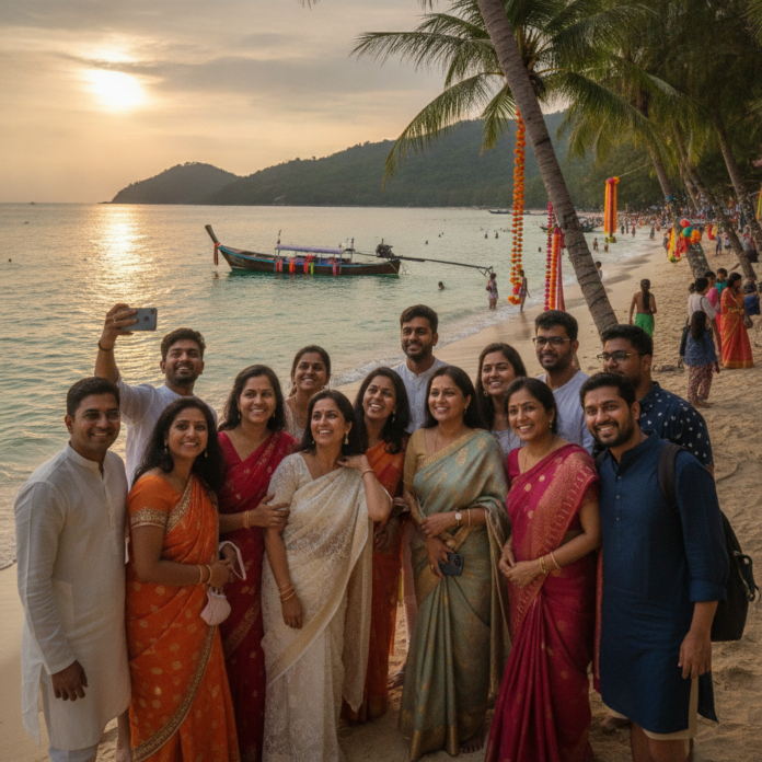 Indian Travelers Favor Phuket in Festive 2026 Travel Trends — AI-generated illustration