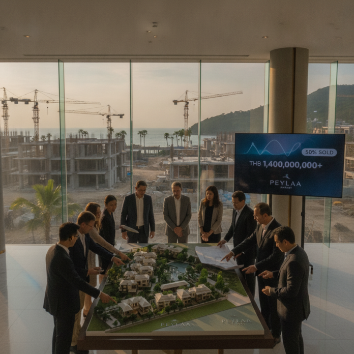 Peylaa Phuket Sales Surge Past THB 1.4 Billion with 50% Sold — AI-generated illustration