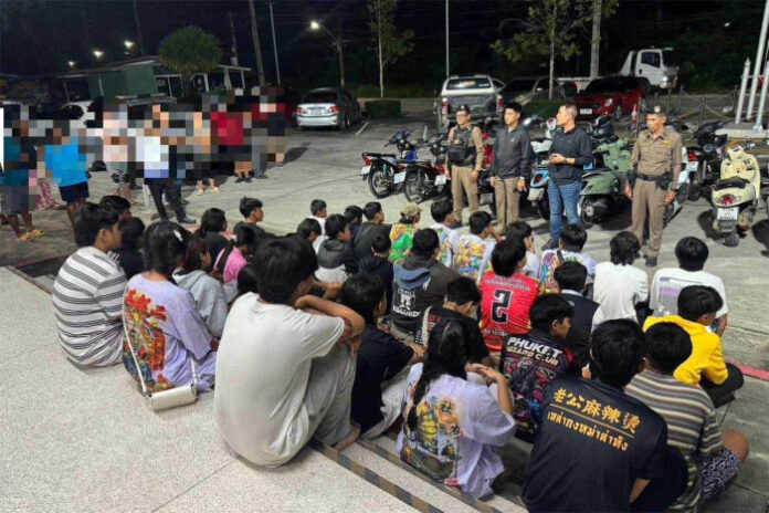 Police Arrest Teen Bikers for Fireworks Disturbance in Phuket